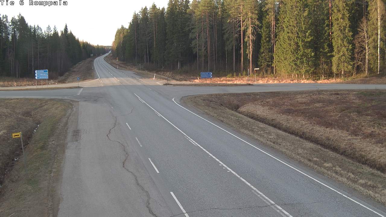 Weather Camera Image Road 6 Kontiolahti, Romppala, Kontiolahti, Pohjois-Karjala