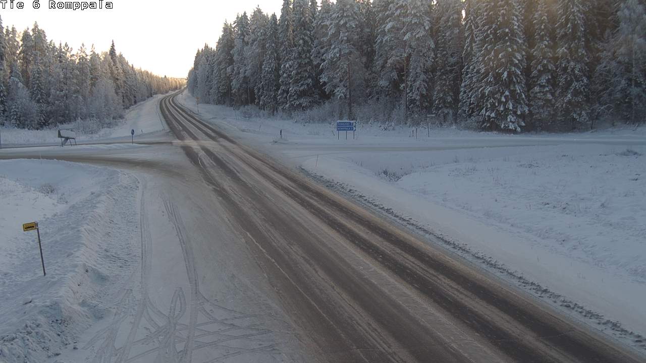 Weather Camera Image Väg 6 Kontiolax, Romppala, Kontiolahti, Pohjois-Karjala