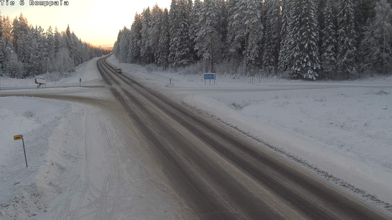 Weather Camera Image Väg 6 Kontiolax, Romppala, Kontiolahti, Pohjois-Karjala