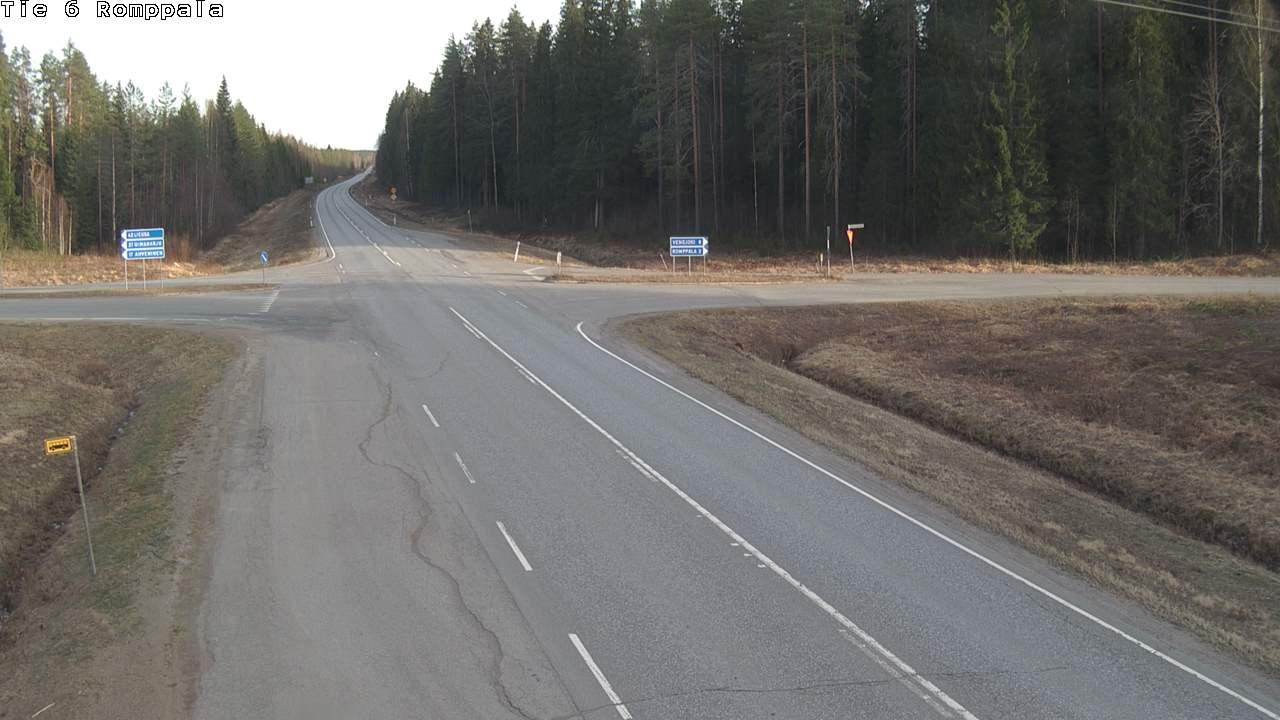 Weather Camera Image Road 6 Kontiolahti, Romppala, Kontiolahti, Pohjois-Karjala