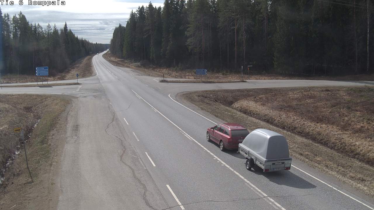 Weather Camera Image Road 6 Kontiolahti, Romppala, Kontiolahti, Pohjois-Karjala