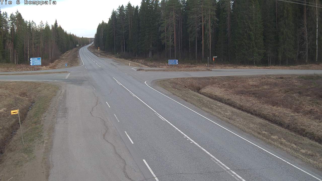 Weather Camera Image Road 6 Kontiolahti, Romppala, Kontiolahti, Pohjois-Karjala