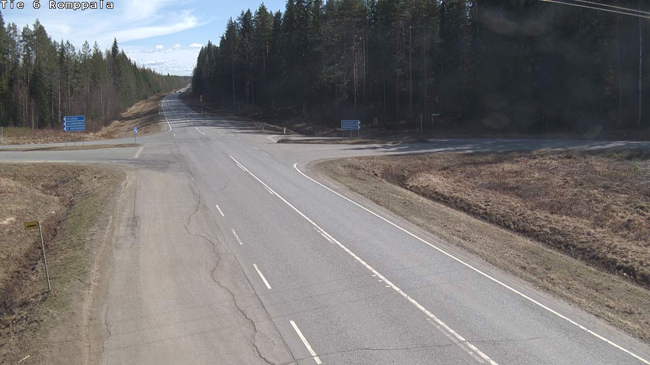 Weather Camera Image Road 6 Kontiolahti, Romppala, Kontiolahti, Pohjois-Karjala