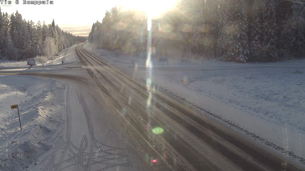 Weather Camera Image Road 6 Kontiolahti, Romppala, Kontiolahti, Pohjois-Karjala