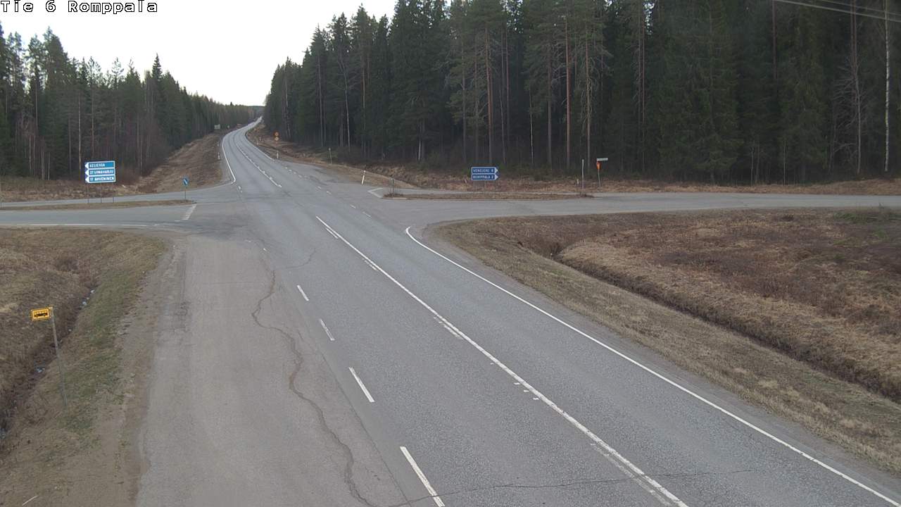 Weather Camera Image Road 6 Kontiolahti, Romppala, Kontiolahti, Pohjois-Karjala