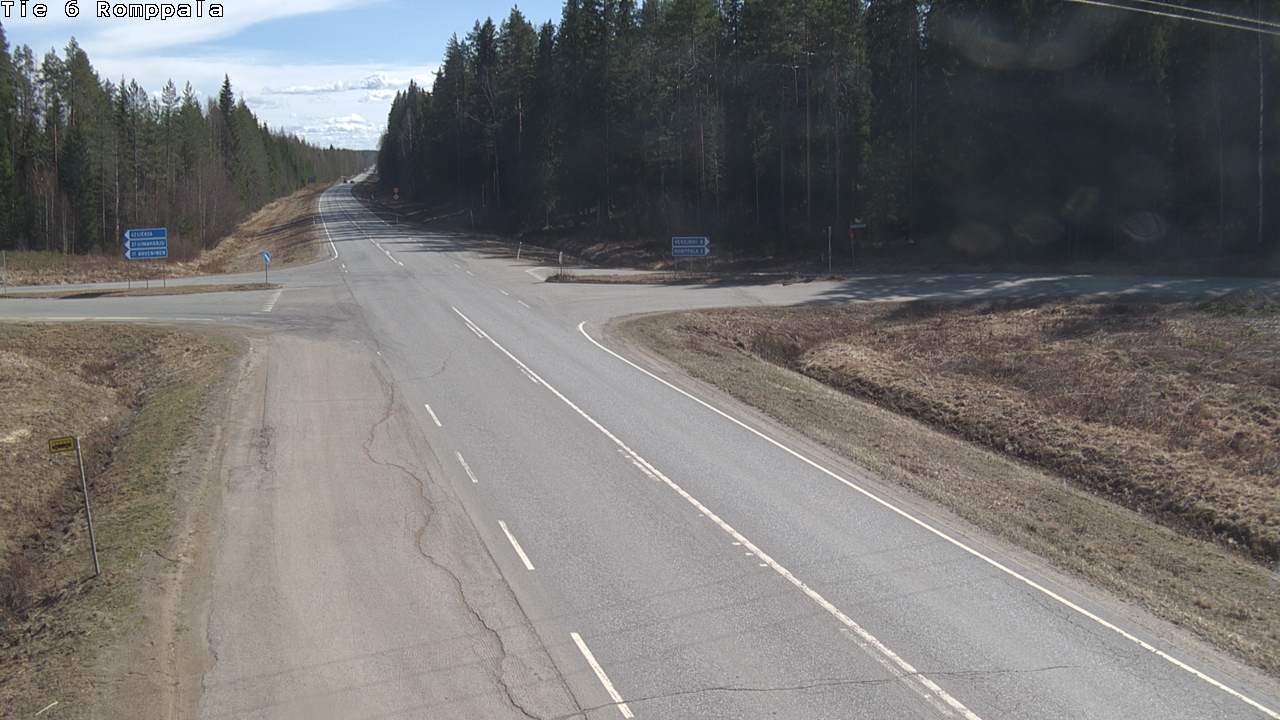 Weather Camera Image Road 6 Kontiolahti, Romppala, Kontiolahti, Pohjois-Karjala