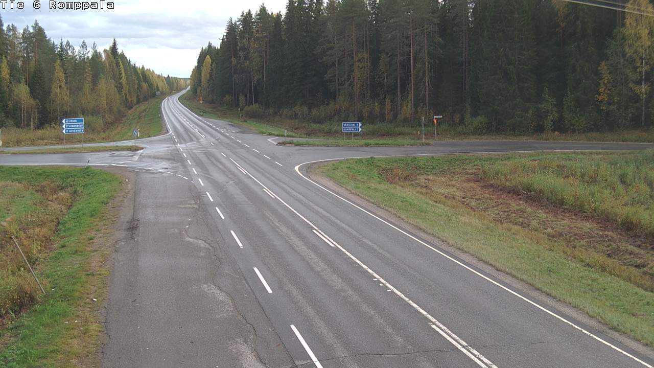 Weather Camera Image Road 6 Kontiolahti, Romppala, Kontiolahti, Pohjois-Karjala