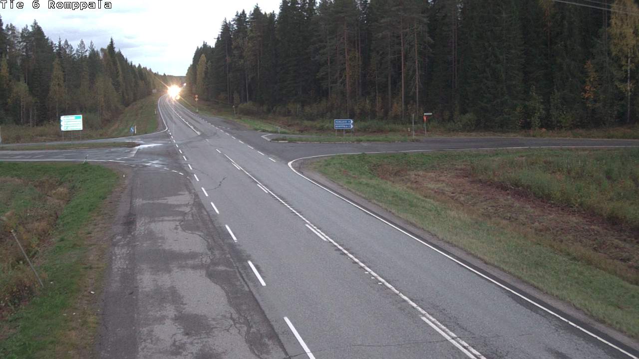 Weather Camera Image Road 6 Kontiolahti, Romppala, Kontiolahti, Pohjois-Karjala