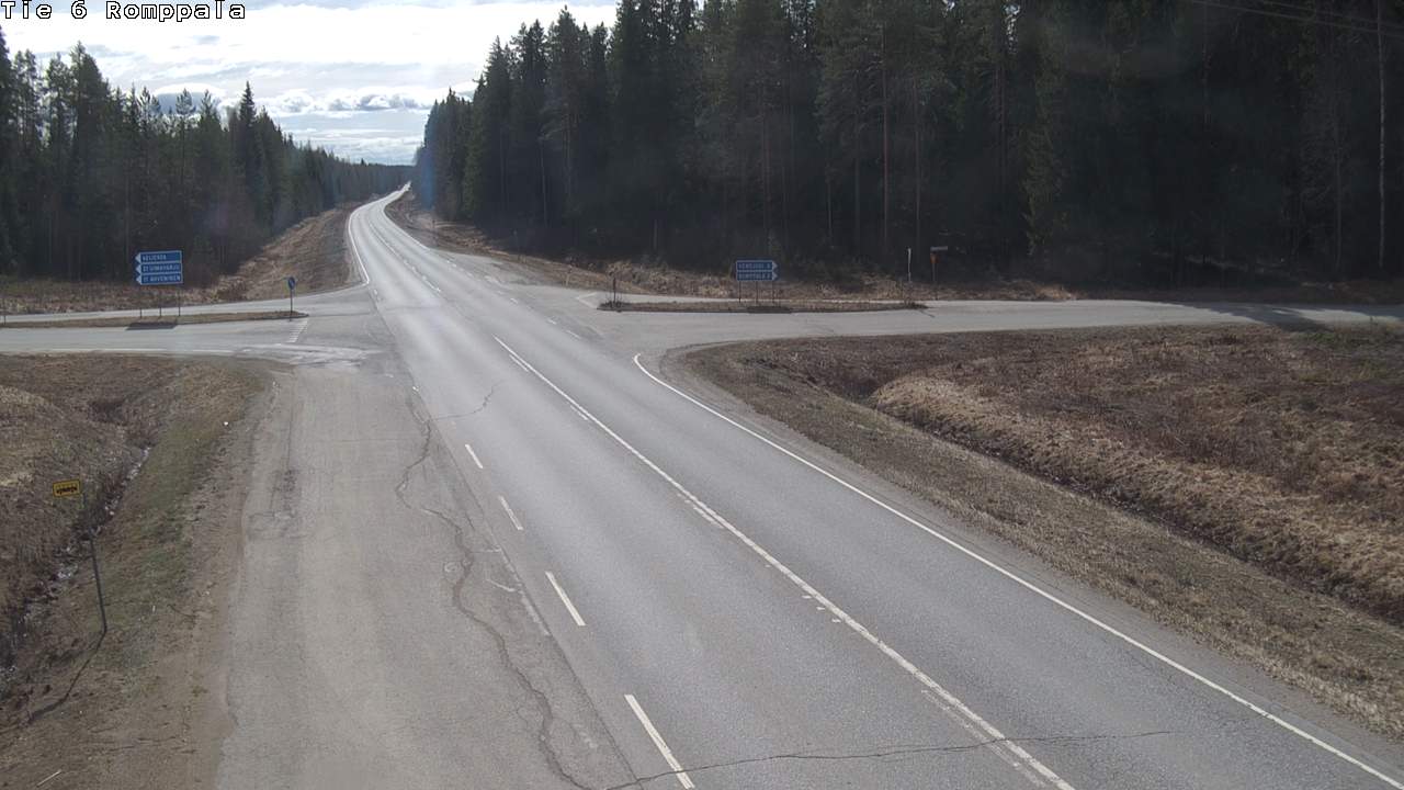 Weather Camera Image Road 6 Kontiolahti, Romppala, Kontiolahti, Pohjois-Karjala