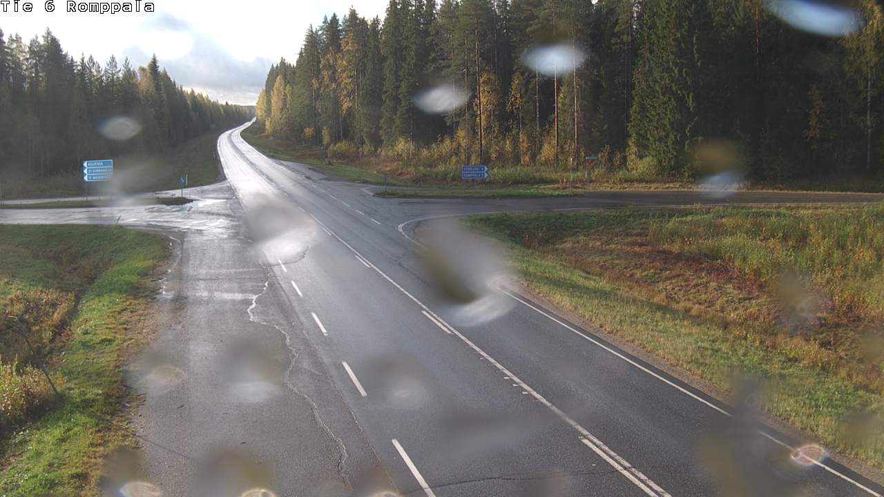 Weather Camera Image Road 6 Kontiolahti, Romppala, Kontiolahti, Pohjois-Karjala
