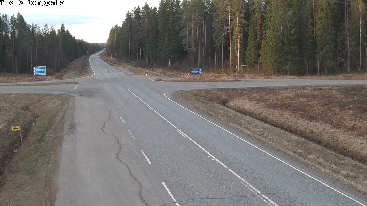 Weather Camera Image Road 6 Kontiolahti, Romppala, Kontiolahti, Pohjois-Karjala