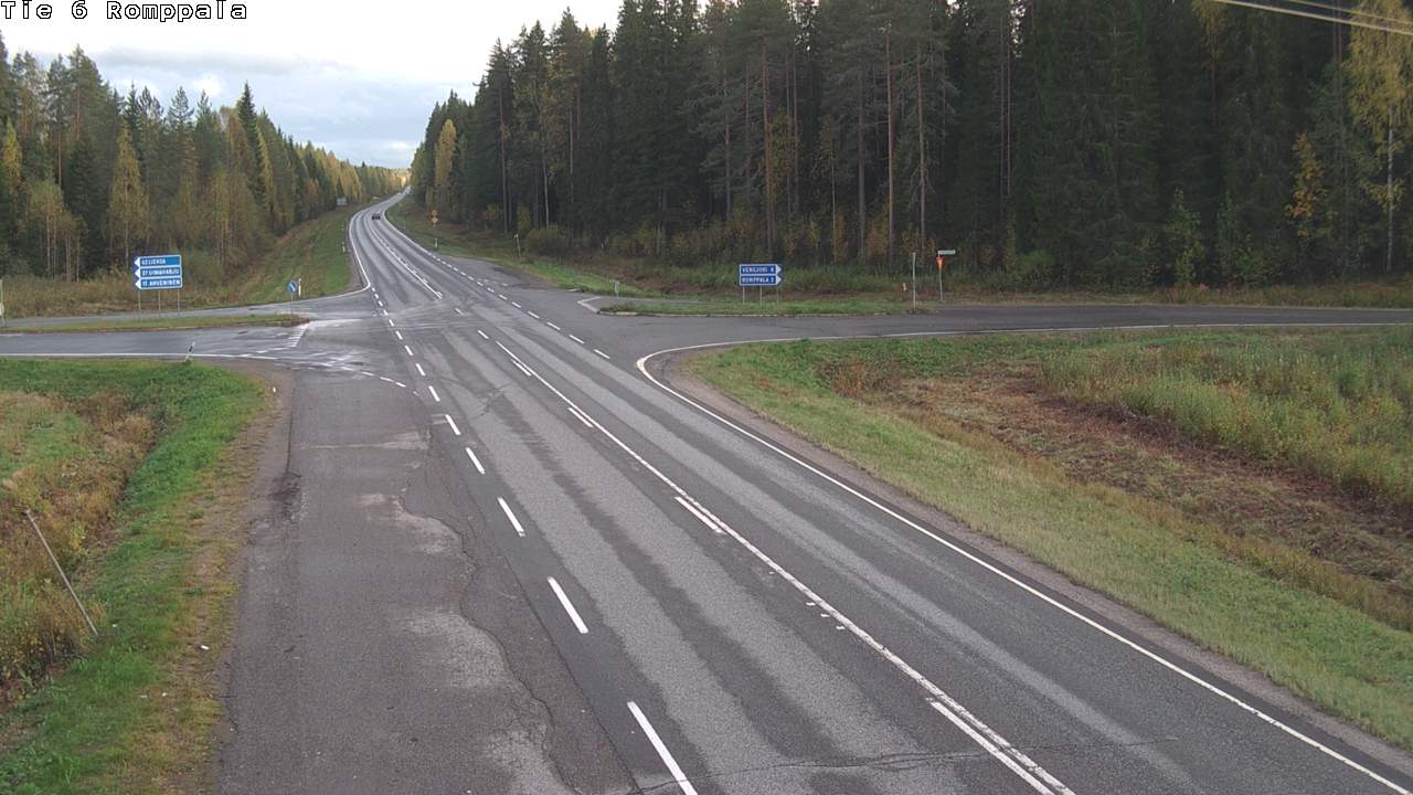 Weather Camera Image Road 6 Kontiolahti, Romppala, Kontiolahti, Pohjois-Karjala