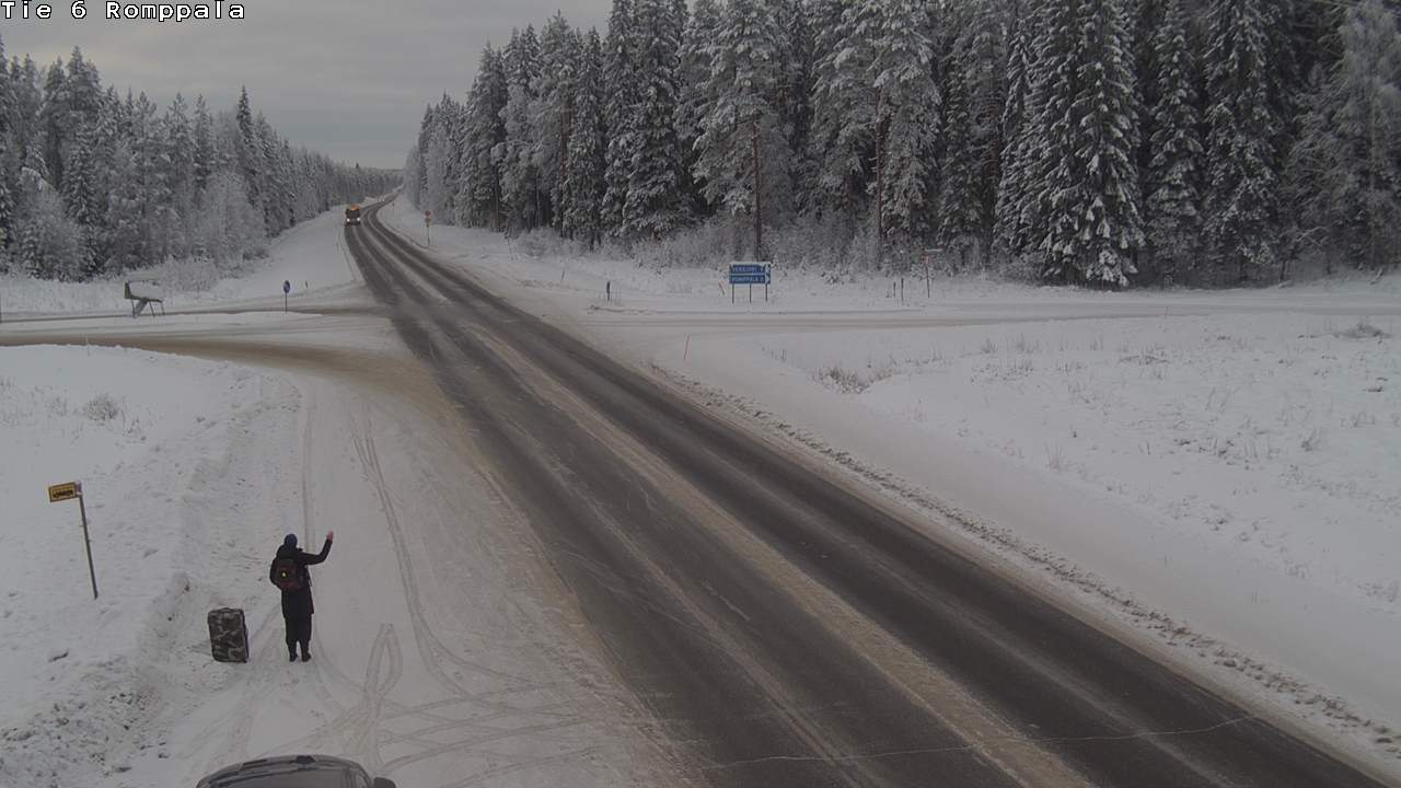 Weather Camera Image Road 6 Kontiolahti, Romppala, Kontiolahti, Pohjois-Karjala