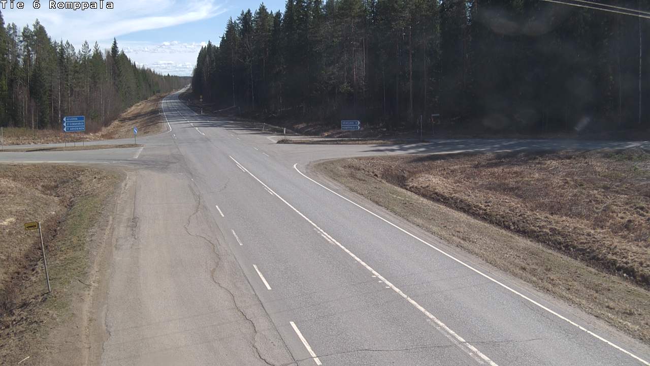 Weather Camera Image Road 6 Kontiolahti, Romppala, Kontiolahti, Pohjois-Karjala