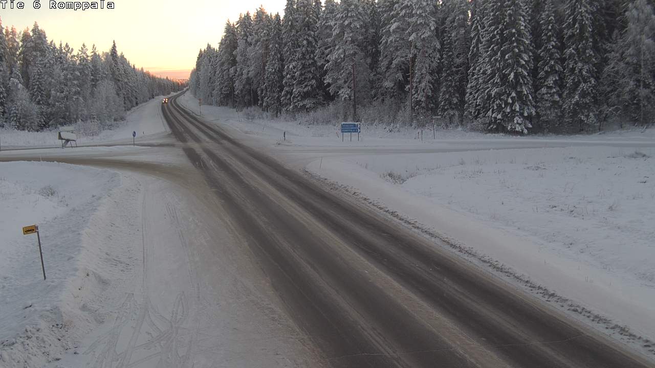 Weather Camera Image Väg 6 Kontiolax, Romppala, Kontiolahti, Pohjois-Karjala