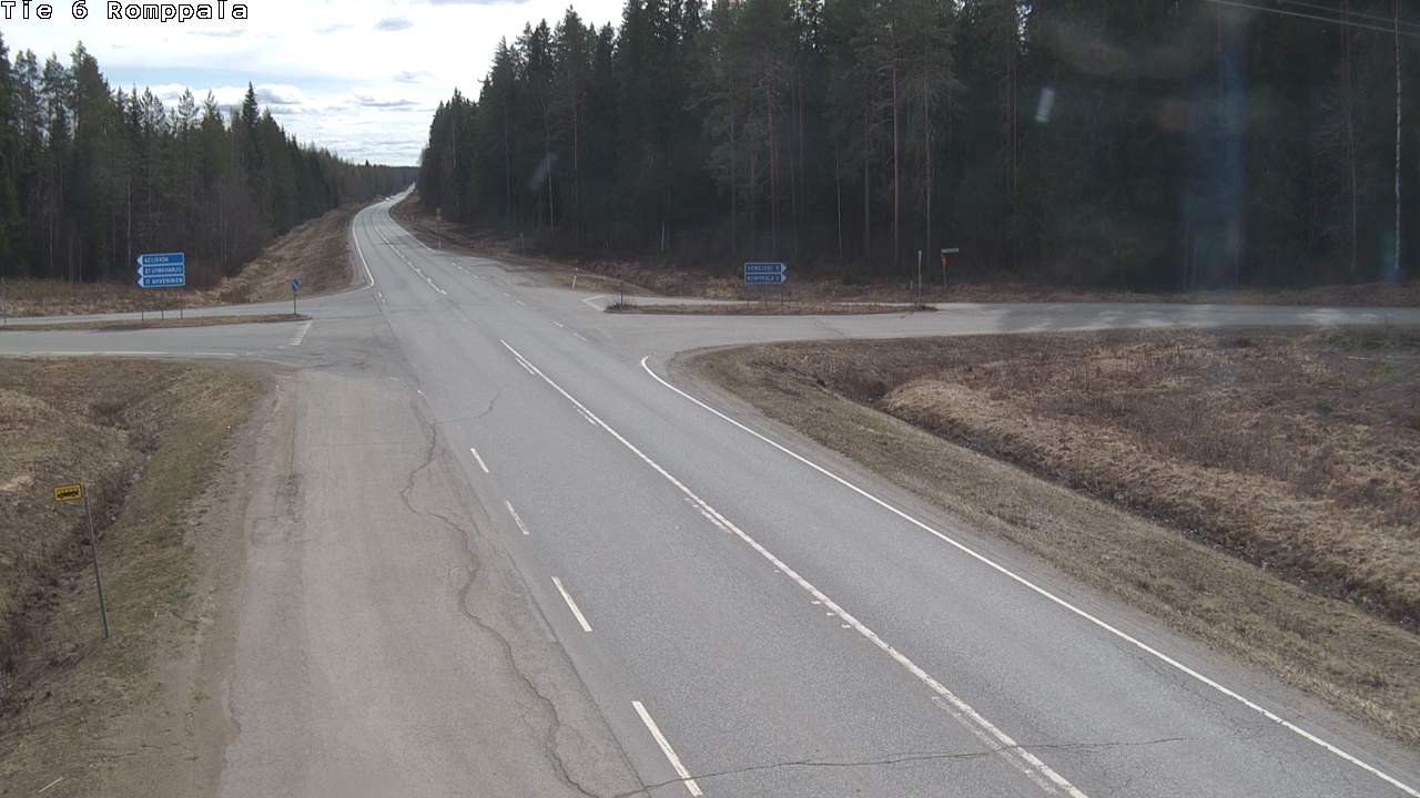 Weather Camera Image Road 6 Kontiolahti, Romppala, Kontiolahti, Pohjois-Karjala