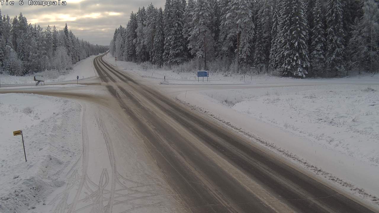 Weather Camera Image Road 6 Kontiolahti, Romppala, Kontiolahti, Pohjois-Karjala