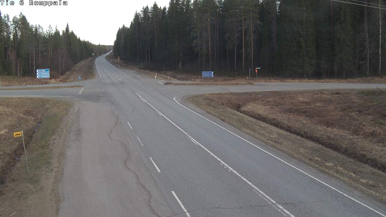 Weather Camera Image Road 6 Kontiolahti, Romppala, Kontiolahti, Pohjois-Karjala