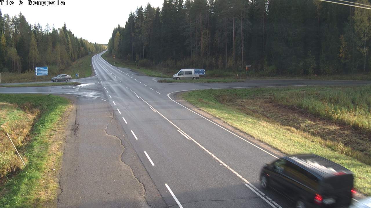 Weather Camera Image Road 6 Kontiolahti, Romppala, Kontiolahti, Pohjois-Karjala