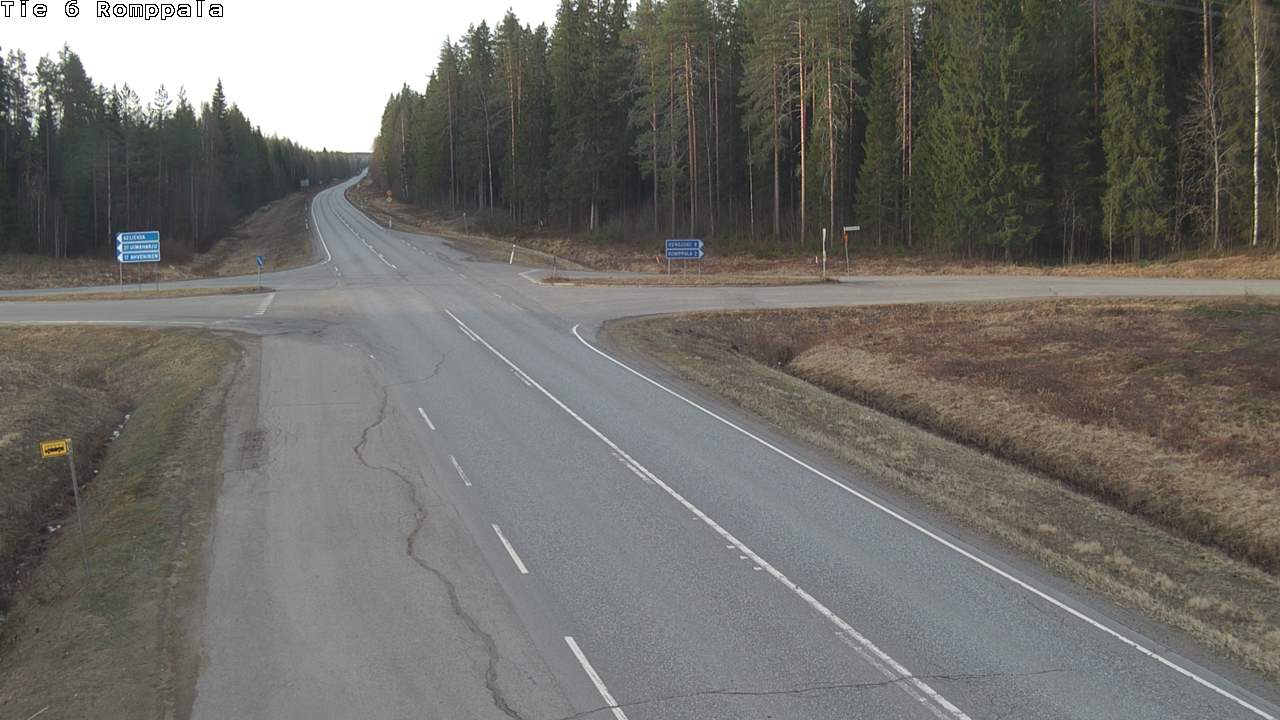 Weather Camera Image Road 6 Kontiolahti, Romppala, Kontiolahti, Pohjois-Karjala