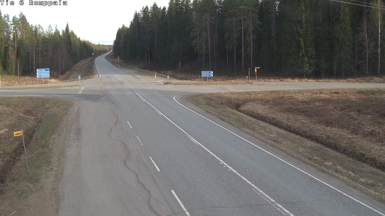 Weather Camera Image Road 6 Kontiolahti, Romppala, Kontiolahti, Pohjois-Karjala