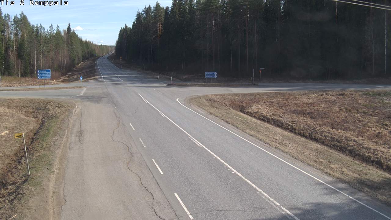 Weather Camera Image Road 6 Kontiolahti, Romppala, Kontiolahti, Pohjois-Karjala