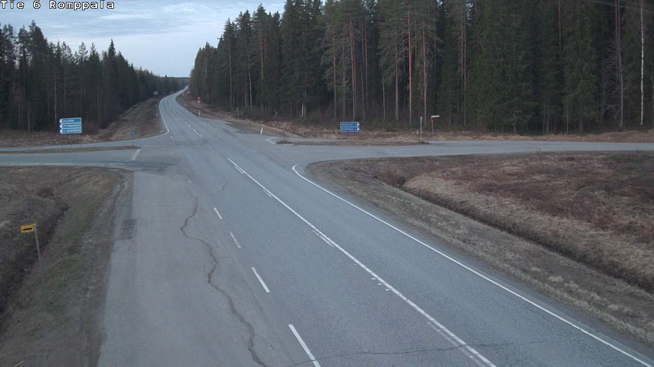 Weather Camera Image Road 6 Kontiolahti, Romppala, Kontiolahti, Pohjois-Karjala