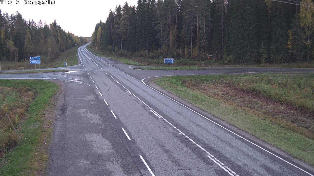Weather Camera Image Road 6 Kontiolahti, Romppala, Kontiolahti, Pohjois-Karjala