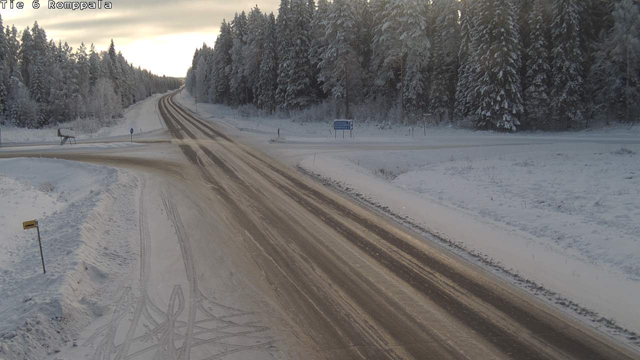 Weather Camera Image Väg 6 Kontiolax, Romppala, Kontiolahti, Pohjois-Karjala