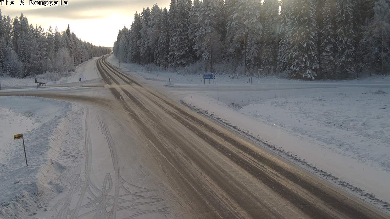 Weather Camera Image Road 6 Kontiolahti, Romppala, Kontiolahti, Pohjois-Karjala