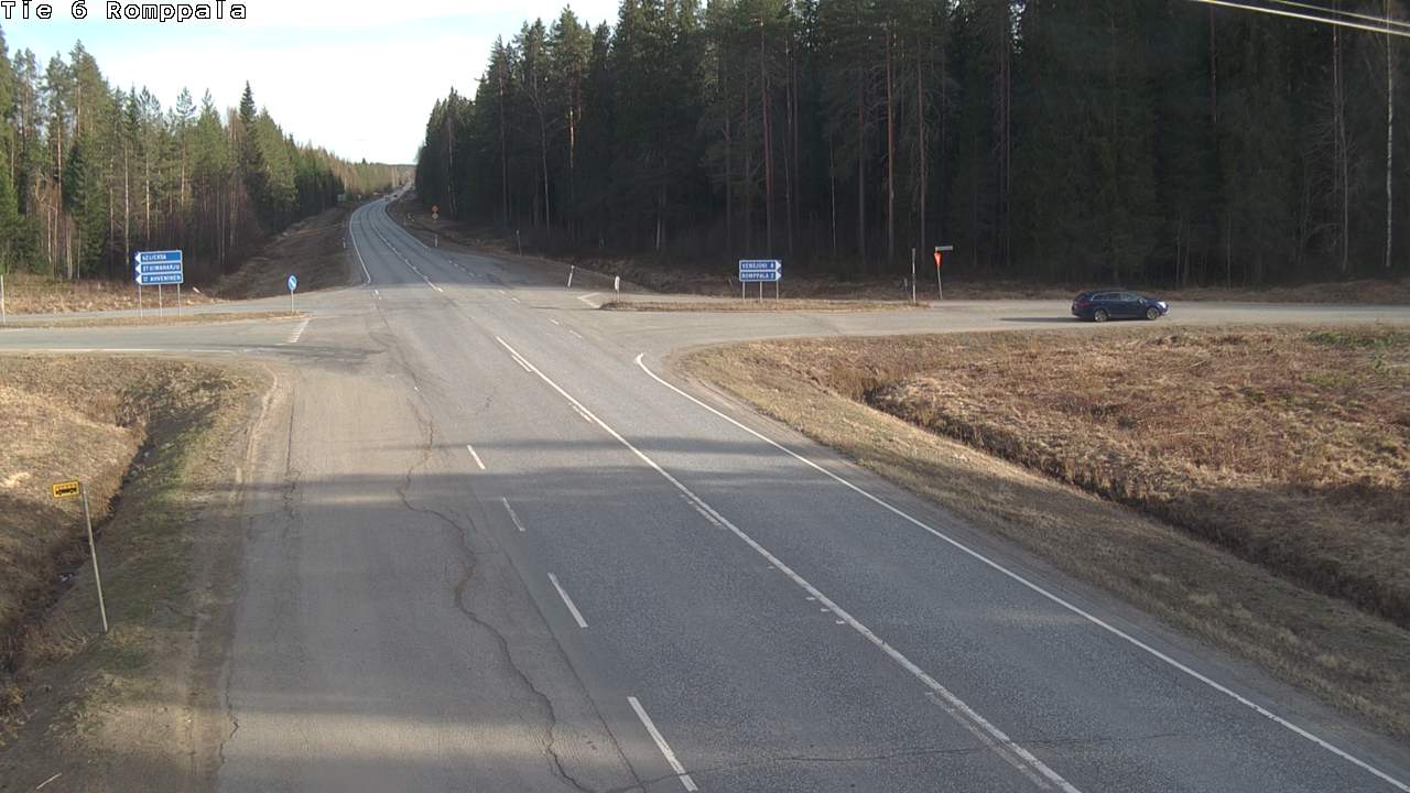 Weather Camera Image Road 6 Kontiolahti, Romppala, Kontiolahti, Pohjois-Karjala