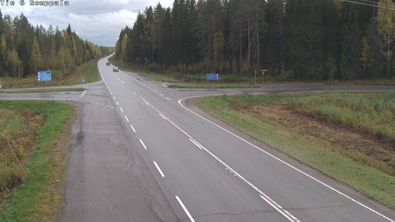 Weather Camera Image Road 6 Kontiolahti, Romppala, Kontiolahti, Pohjois-Karjala