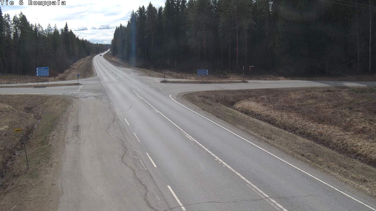 Weather Camera Image Road 6 Kontiolahti, Romppala, Kontiolahti, Pohjois-Karjala