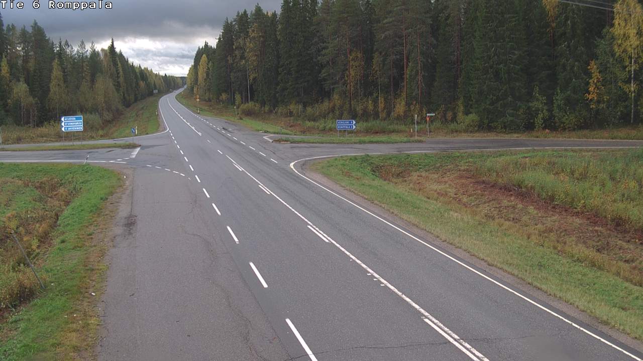 Weather Camera Image Road 6 Kontiolahti, Romppala, Kontiolahti, Pohjois-Karjala