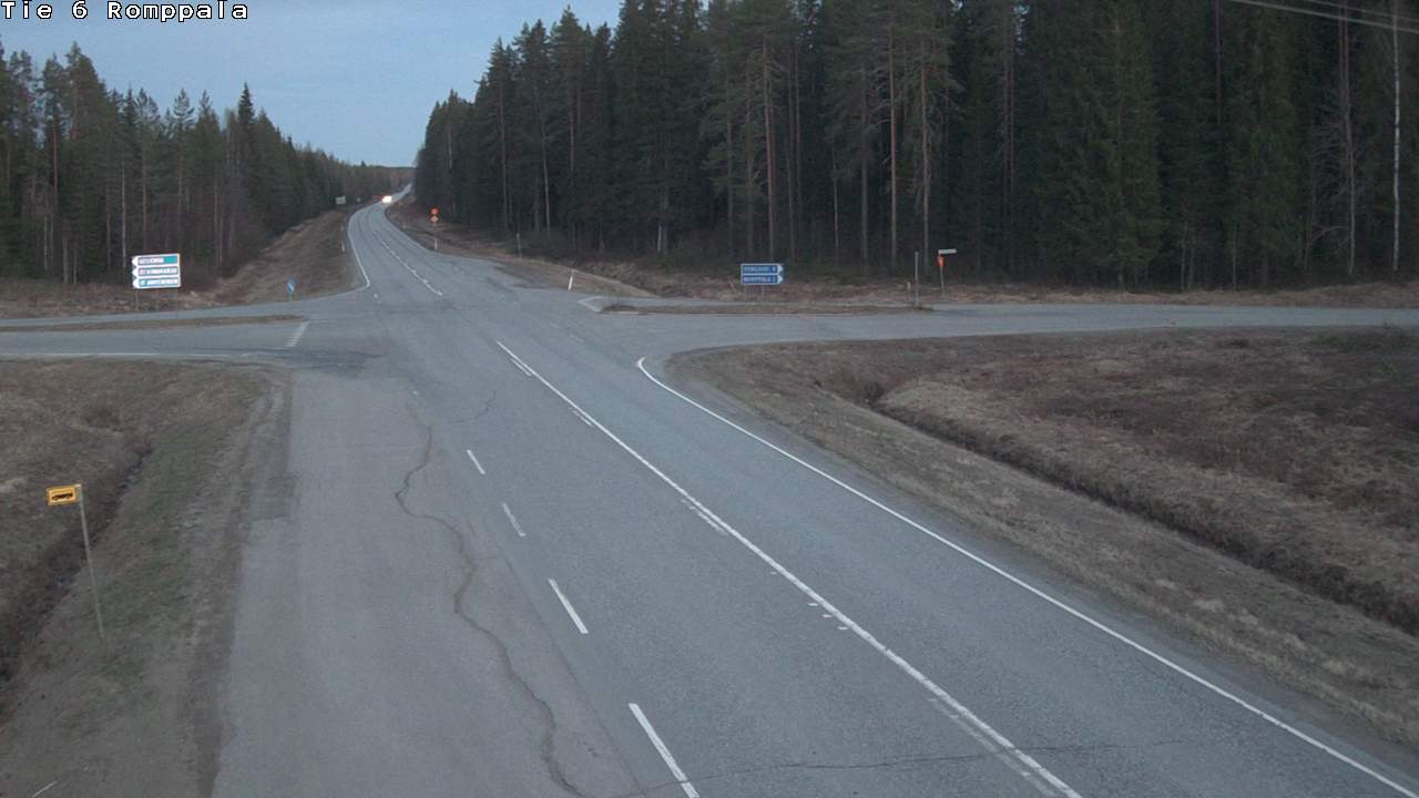 Weather Camera Image Road 6 Kontiolahti, Romppala, Kontiolahti, Pohjois-Karjala