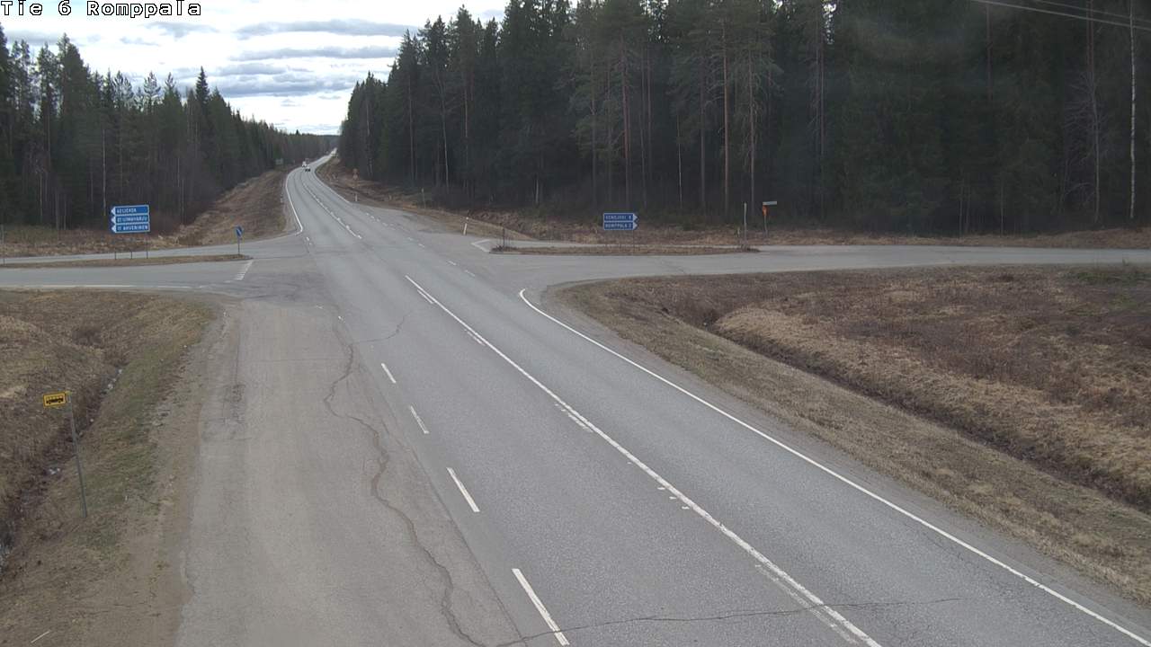 Weather Camera Image Road 6 Kontiolahti, Romppala, Kontiolahti, Pohjois-Karjala