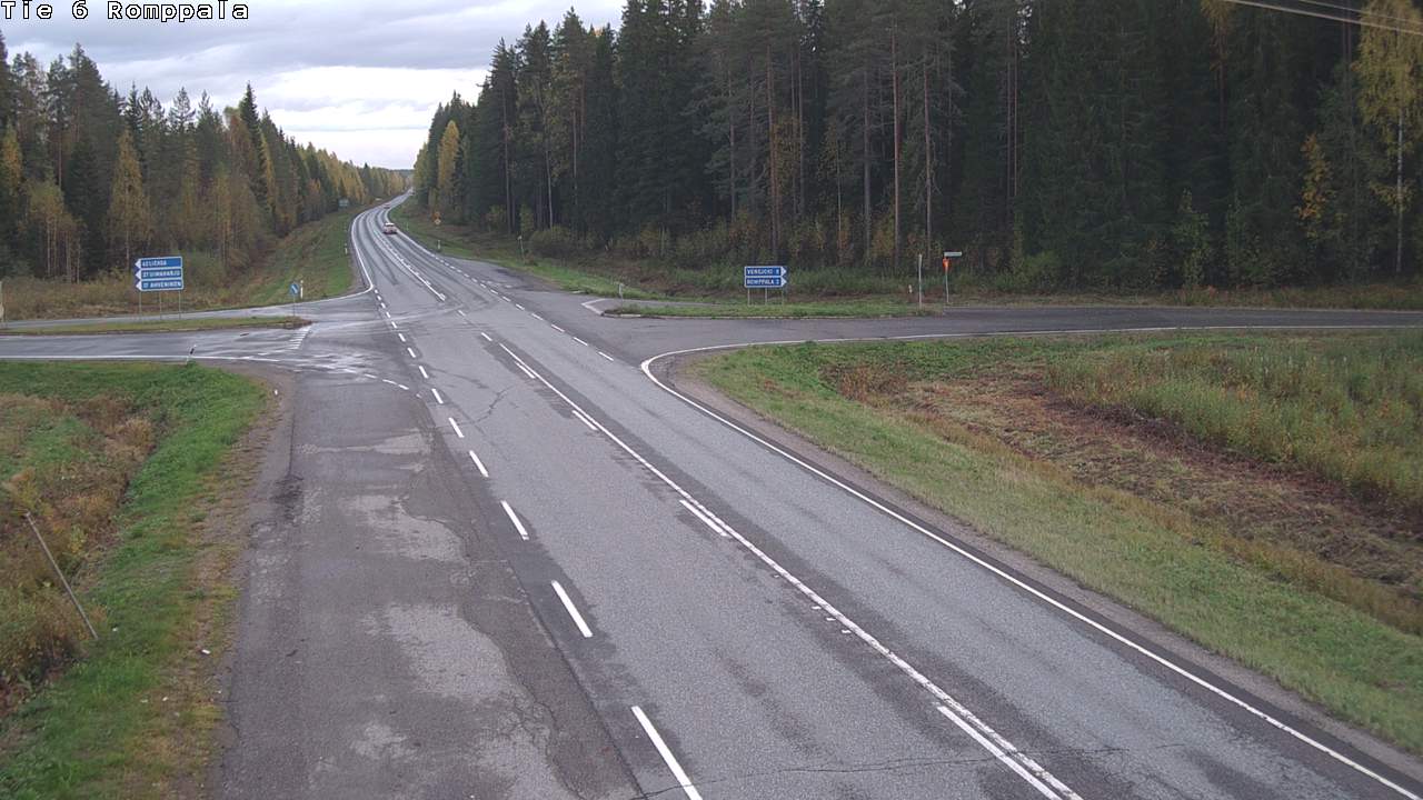 Weather Camera Image Road 6 Kontiolahti, Romppala, Kontiolahti, Pohjois-Karjala