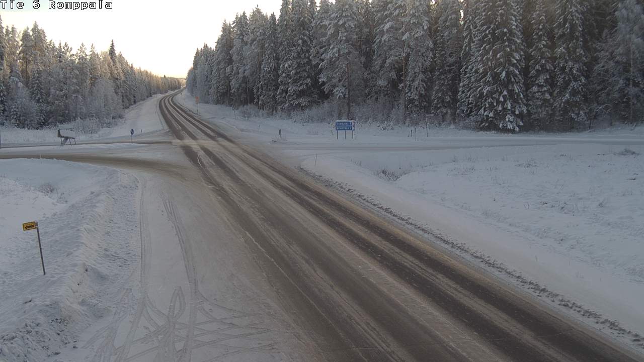 Weather Camera Image Väg 6 Kontiolax, Romppala, Kontiolahti, Pohjois-Karjala