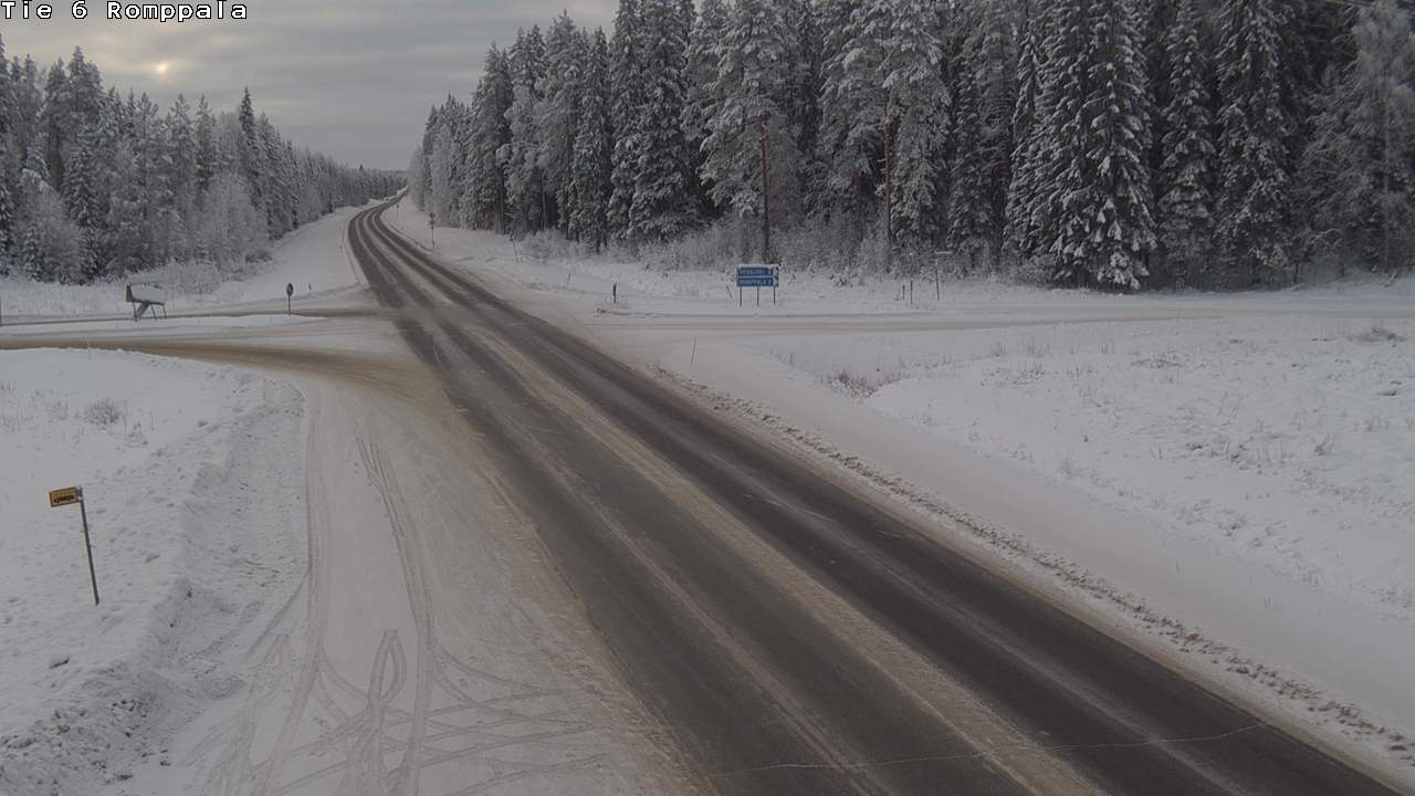 Weather Camera Image Road 6 Kontiolahti, Romppala, Kontiolahti, Pohjois-Karjala