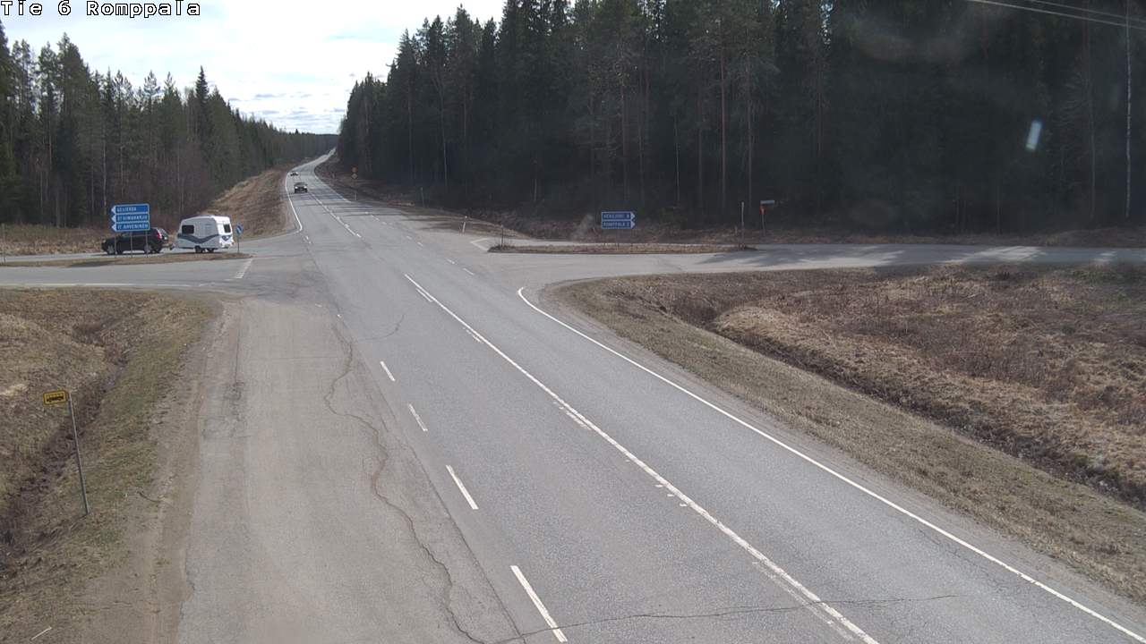 Weather Camera Image Road 6 Kontiolahti, Romppala, Kontiolahti, Pohjois-Karjala
