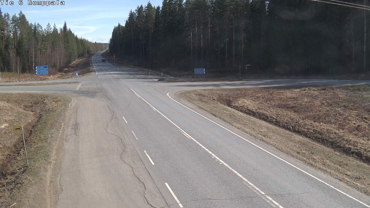 Weather Camera Image Road 6 Kontiolahti, Romppala, Kontiolahti, Pohjois-Karjala