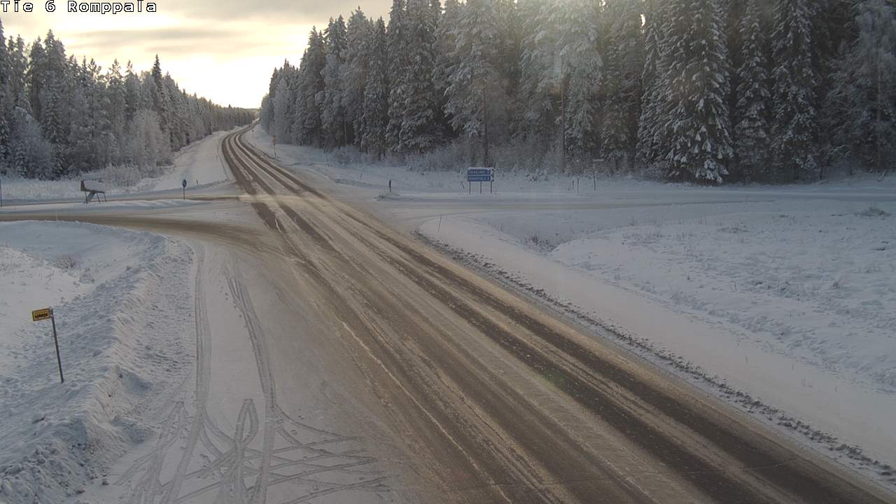 Weather Camera Image Väg 6 Kontiolax, Romppala, Kontiolahti, Pohjois-Karjala