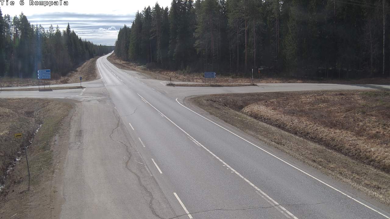 Weather Camera Image Road 6 Kontiolahti, Romppala, Kontiolahti, Pohjois-Karjala