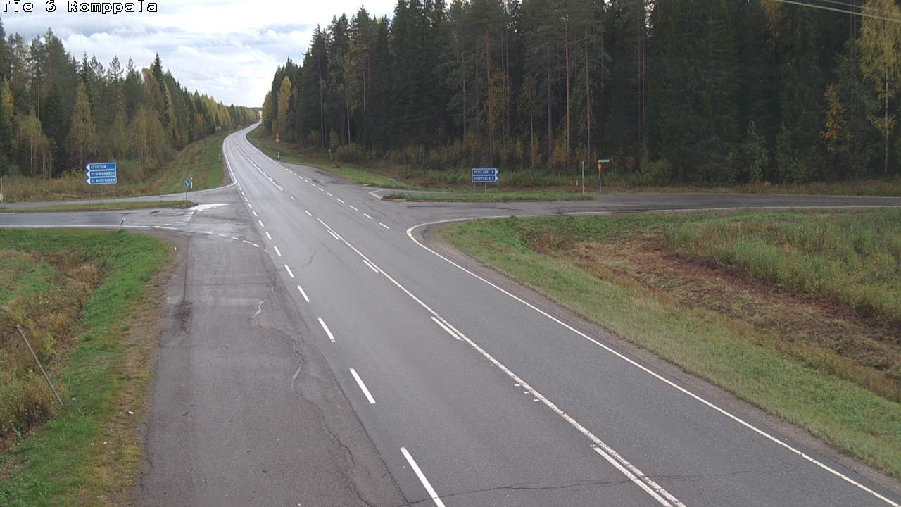 Weather Camera Image Road 6 Kontiolahti, Romppala, Kontiolahti, Pohjois-Karjala