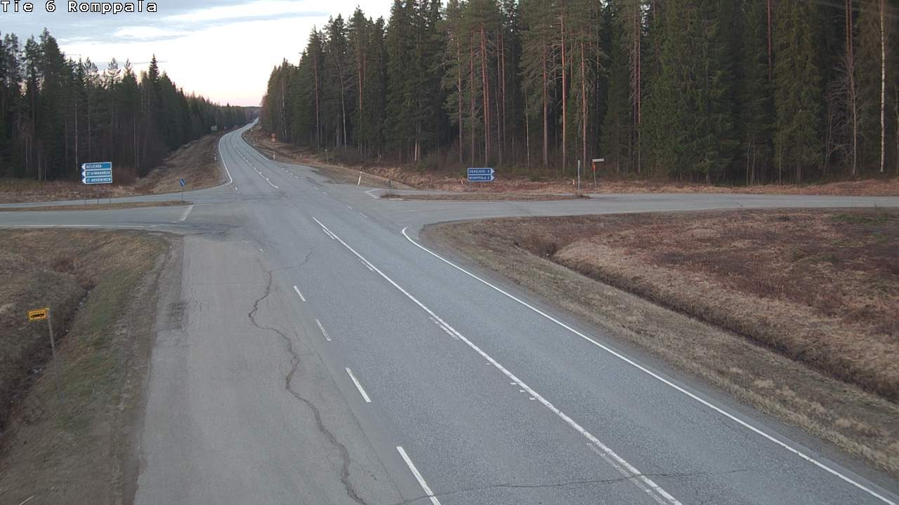 Weather Camera Image Road 6 Kontiolahti, Romppala, Kontiolahti, Pohjois-Karjala