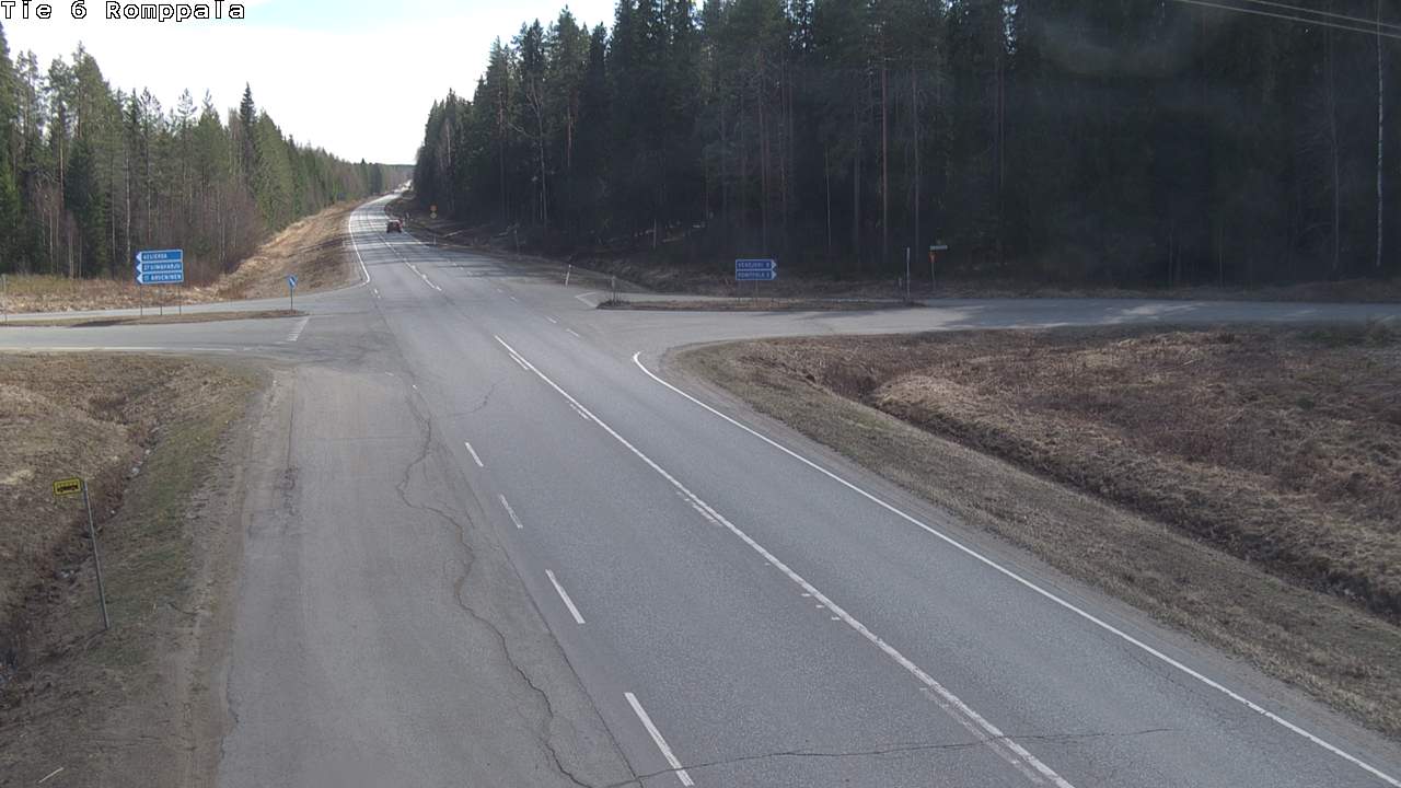 Weather Camera Image Road 6 Kontiolahti, Romppala, Kontiolahti, Pohjois-Karjala