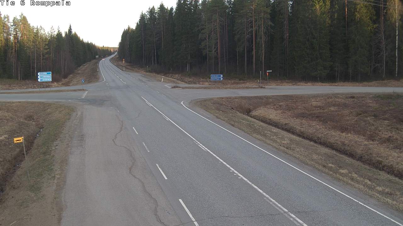 Weather Camera Image Road 6 Kontiolahti, Romppala, Kontiolahti, Pohjois-Karjala
