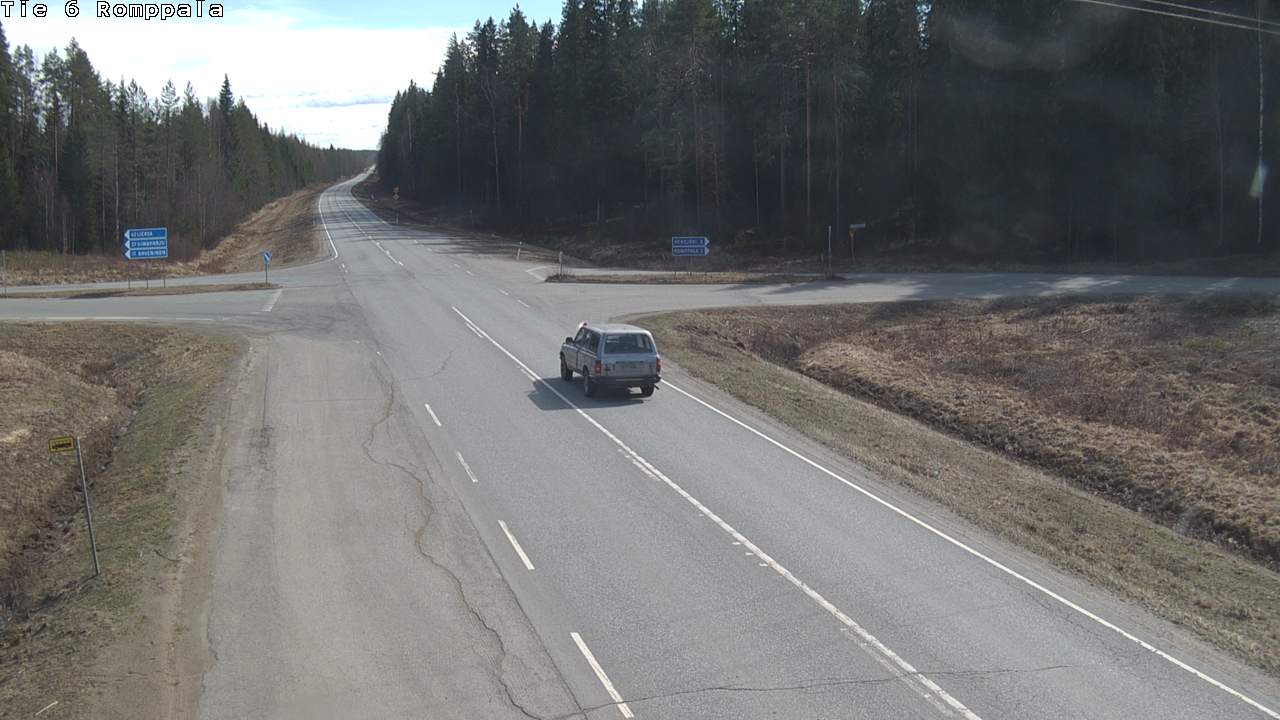 Weather Camera Image Road 6 Kontiolahti, Romppala, Kontiolahti, Pohjois-Karjala