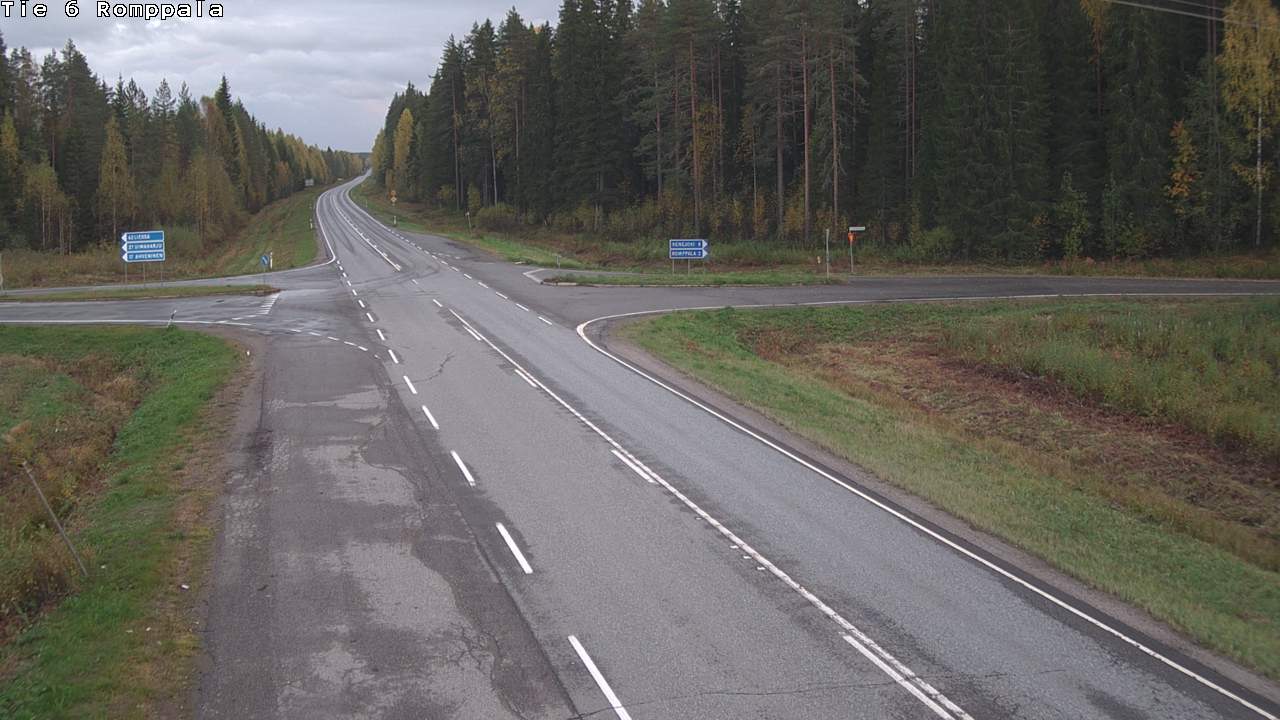 Weather Camera Image Road 6 Kontiolahti, Romppala, Kontiolahti, Pohjois-Karjala