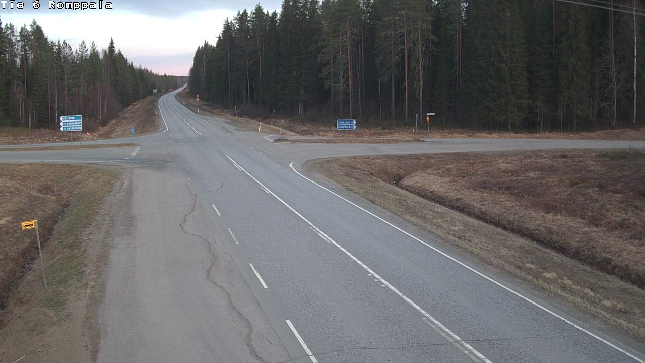 Weather Camera Image Road 6 Kontiolahti, Romppala, Kontiolahti, Pohjois-Karjala